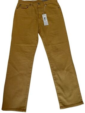 Straight-Leg Jeans in Mustard Brown Size 29